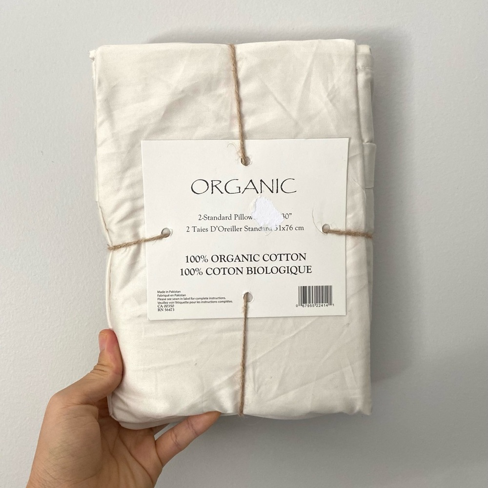 Organic Cotton Pillowcases - Queen size